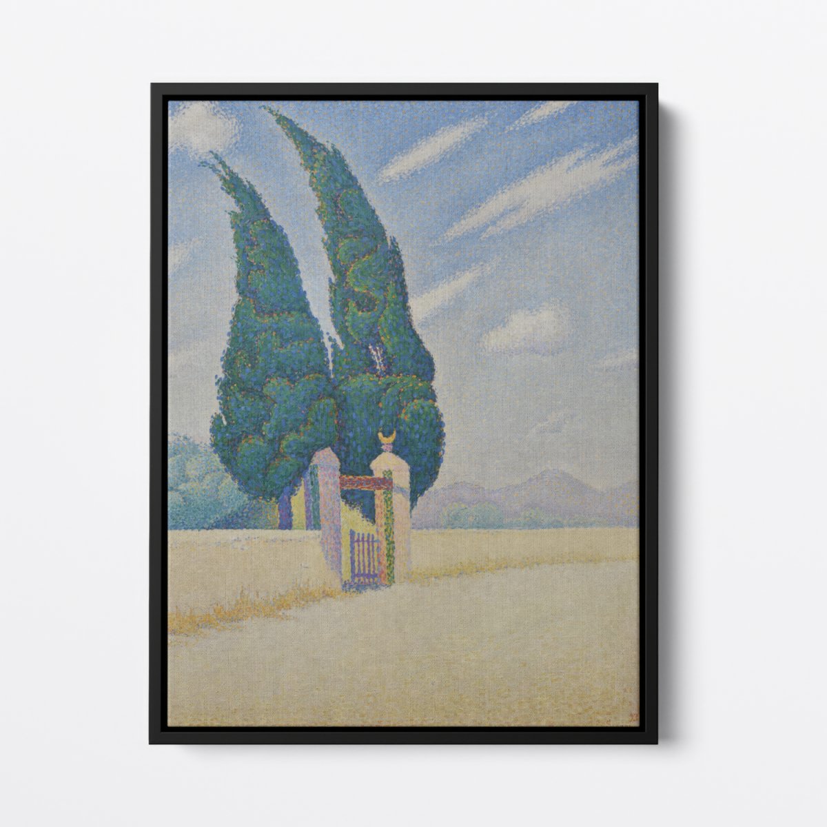 Two Cypresses, Mistral | Paul Signac | Ave Legato Art Prints