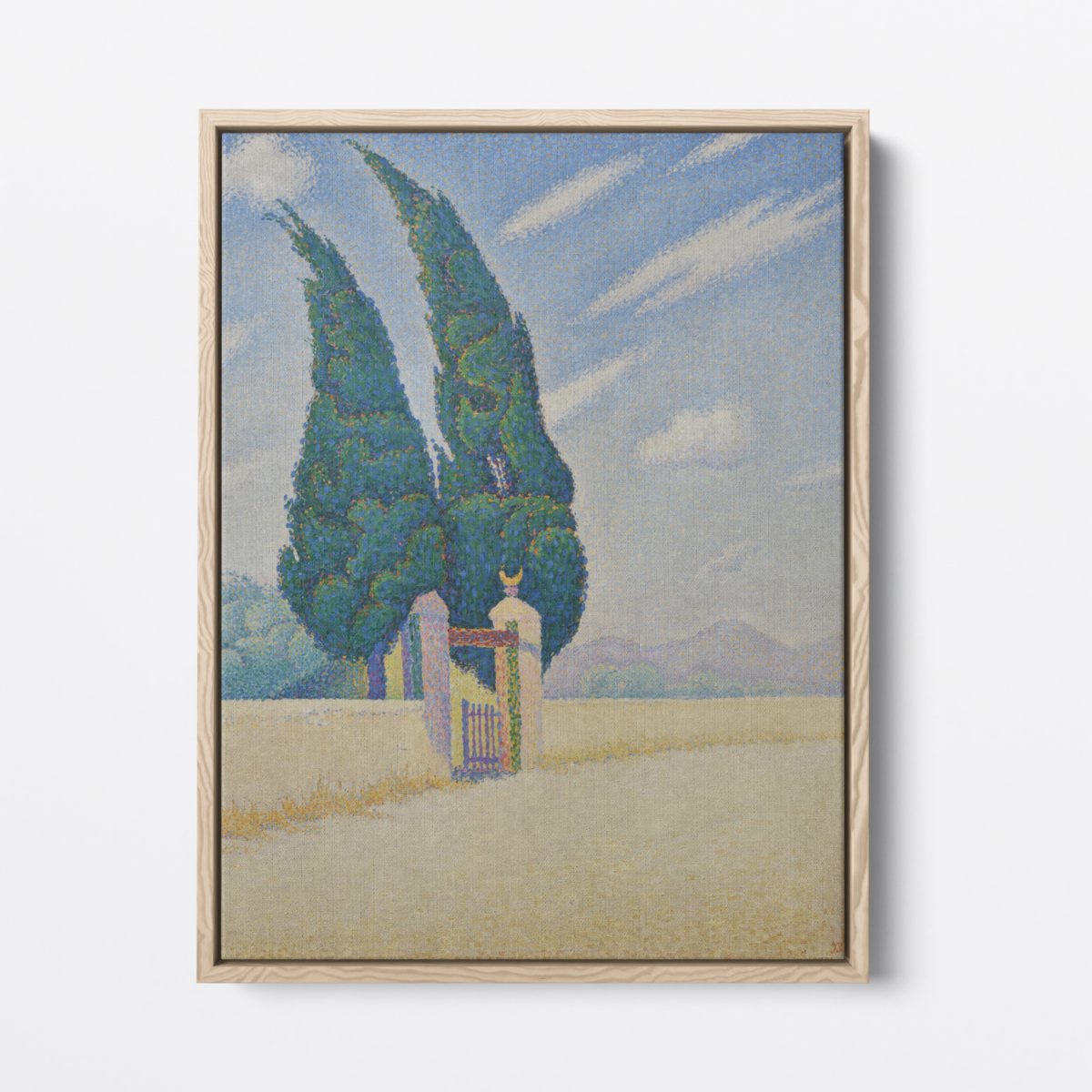 Two Cypresses, Mistral | Paul Signac | Ave Legato Art Prints