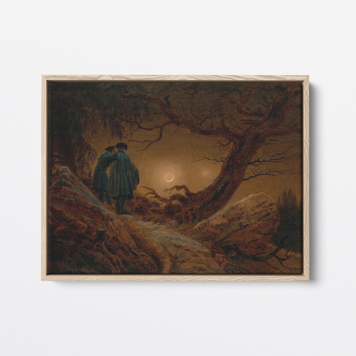 Two Men Contemplating the Moon | Caspar Friedrich | Ave Legato Art Prints