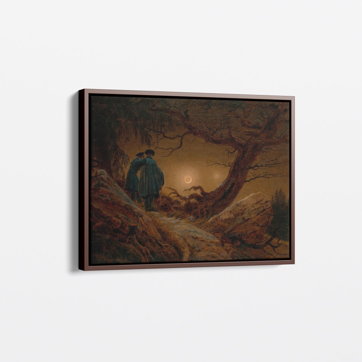 Two Men Contemplating the Moon | Caspar Friedrich | Ave Legato Art Prints