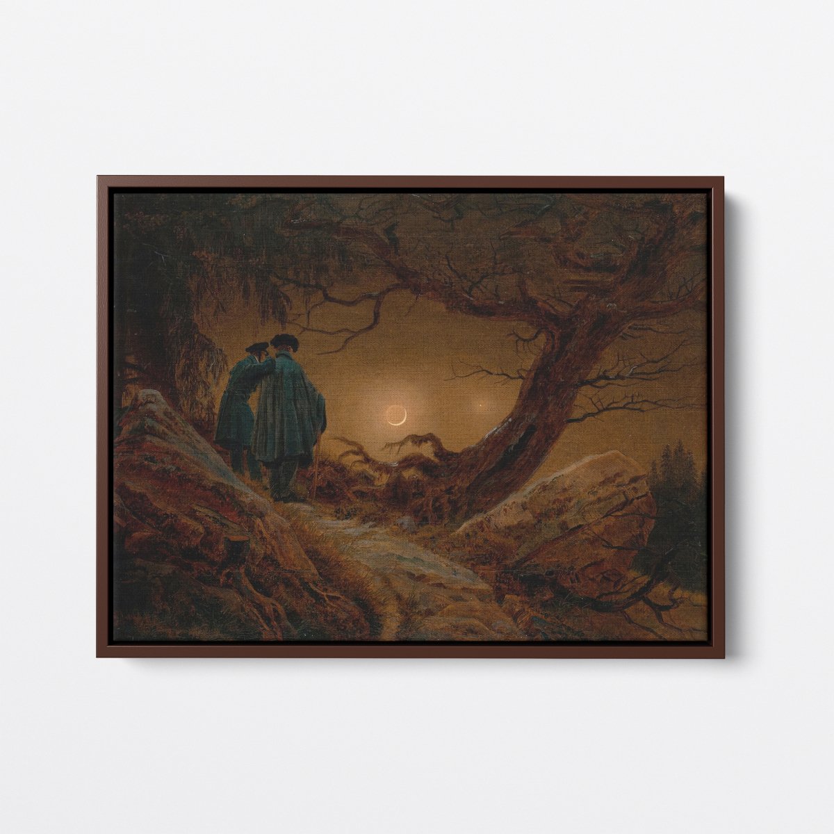 Two Men Contemplating the Moon | Caspar Friedrich | Ave Legato Art Prints