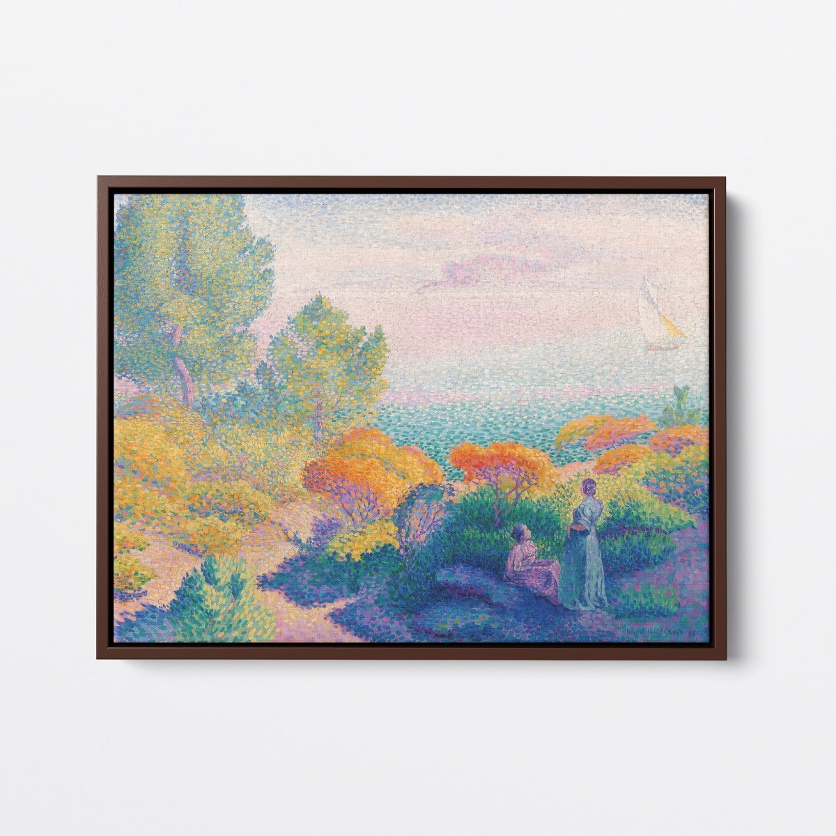 Two Women by the Shore, Mediterranean | Henri - Edmond Cross | Ave Legato Art Prints