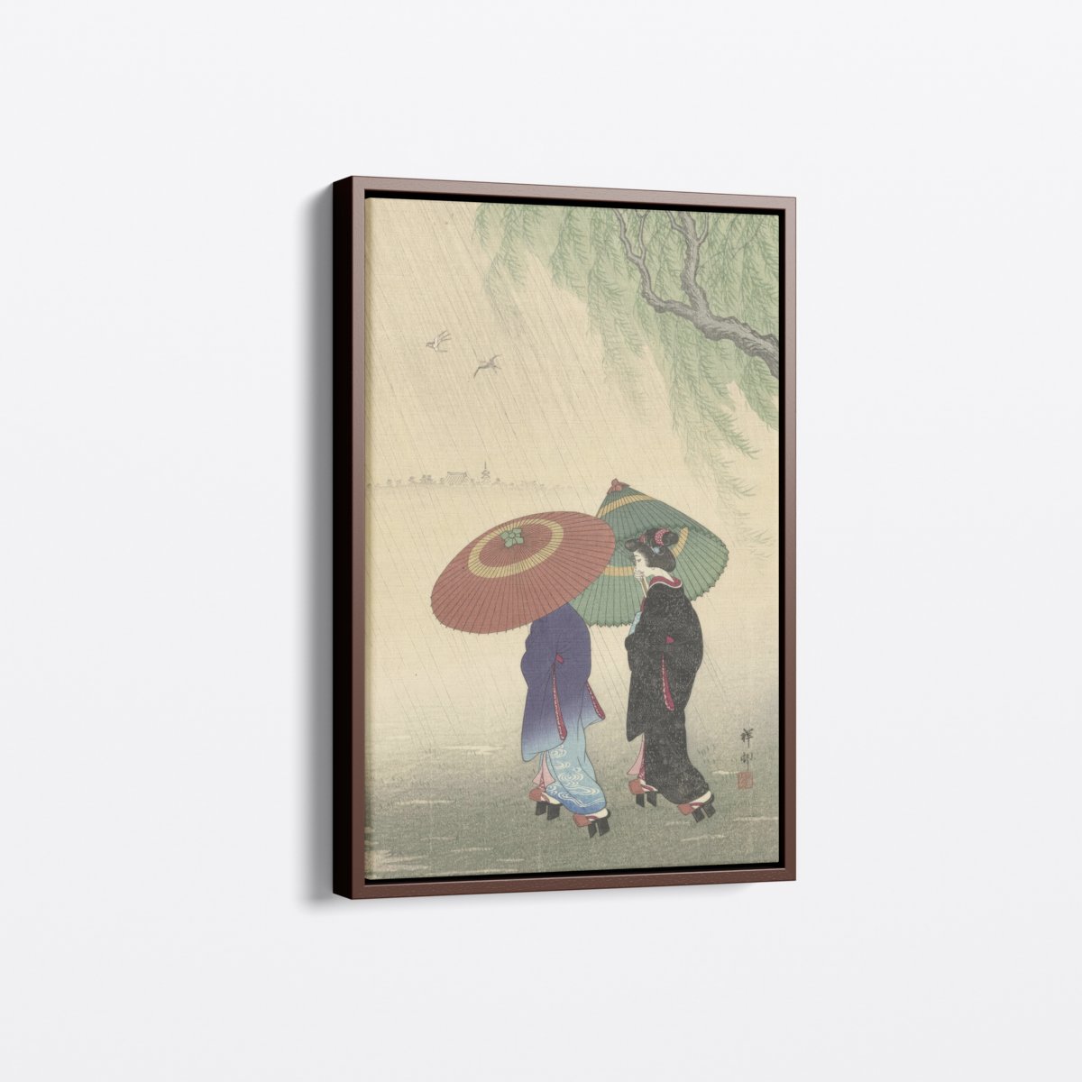 Two Women in the Rain | Ohara Koson | Ave Legato Art Prints