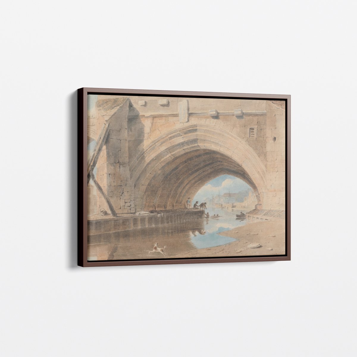 Under the Ouse Bridge, Bathing | John Varley | Ave Legato Art Prints