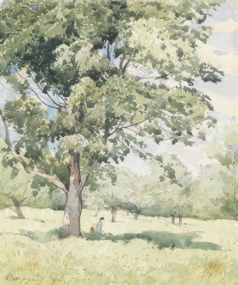 Under the Tree | Henri - Joseph Harpignies | Ave Legato Art Prints