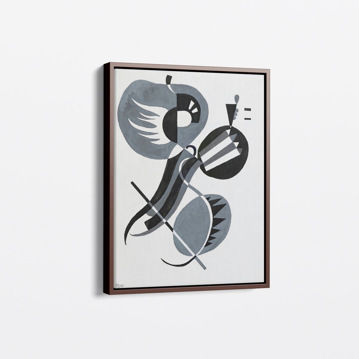 Untitled Grayscale Abstract | Wassily Kandinsky | Ave Legato Art Prints