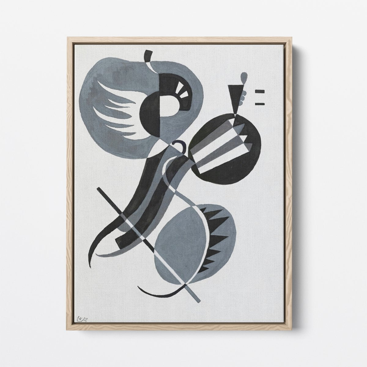 Untitled Grayscale Abstract | Wassily Kandinsky | Ave Legato Art Prints