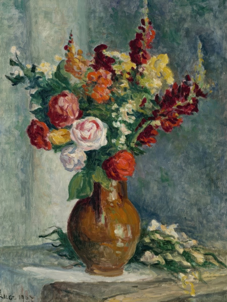 Vase of Flowers III (1907) | Maximilien Luce | Ave Legato Art Prints