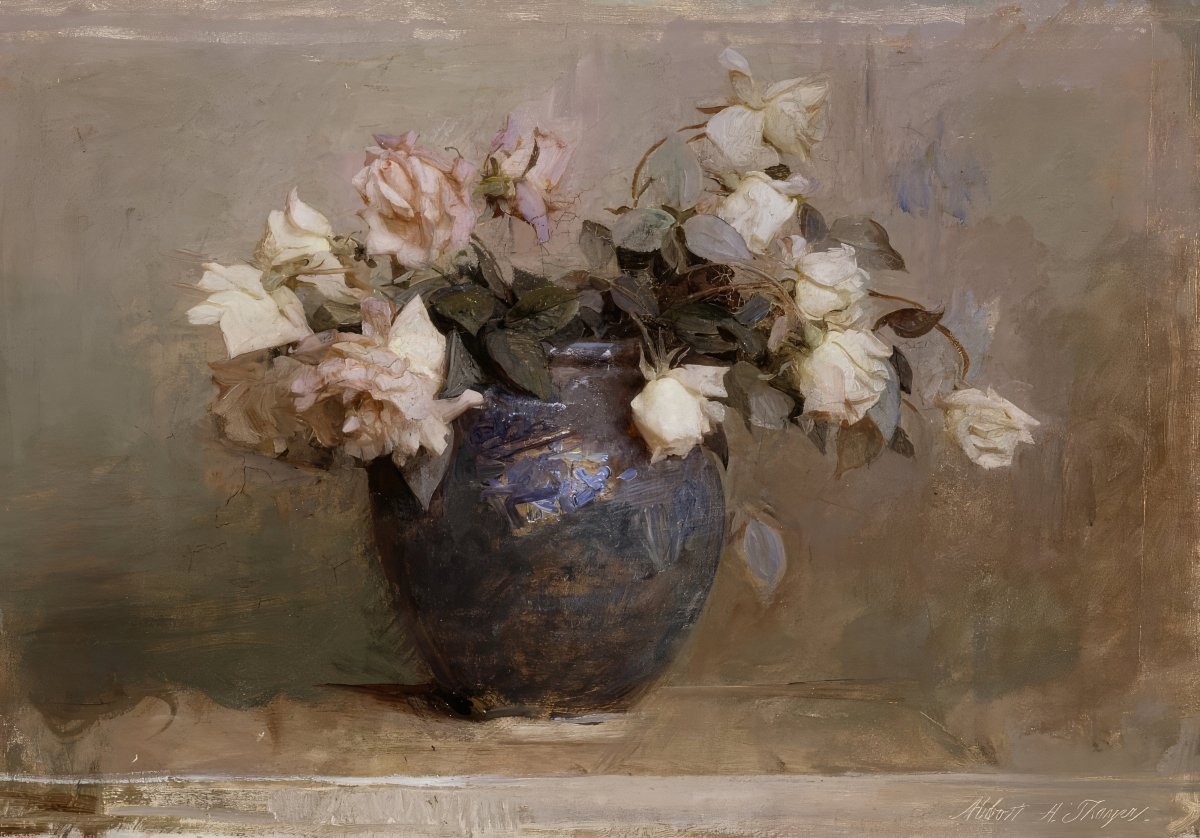 Vase of Roses | Abbot Handerson Thayer | Ave Legato Art Prints