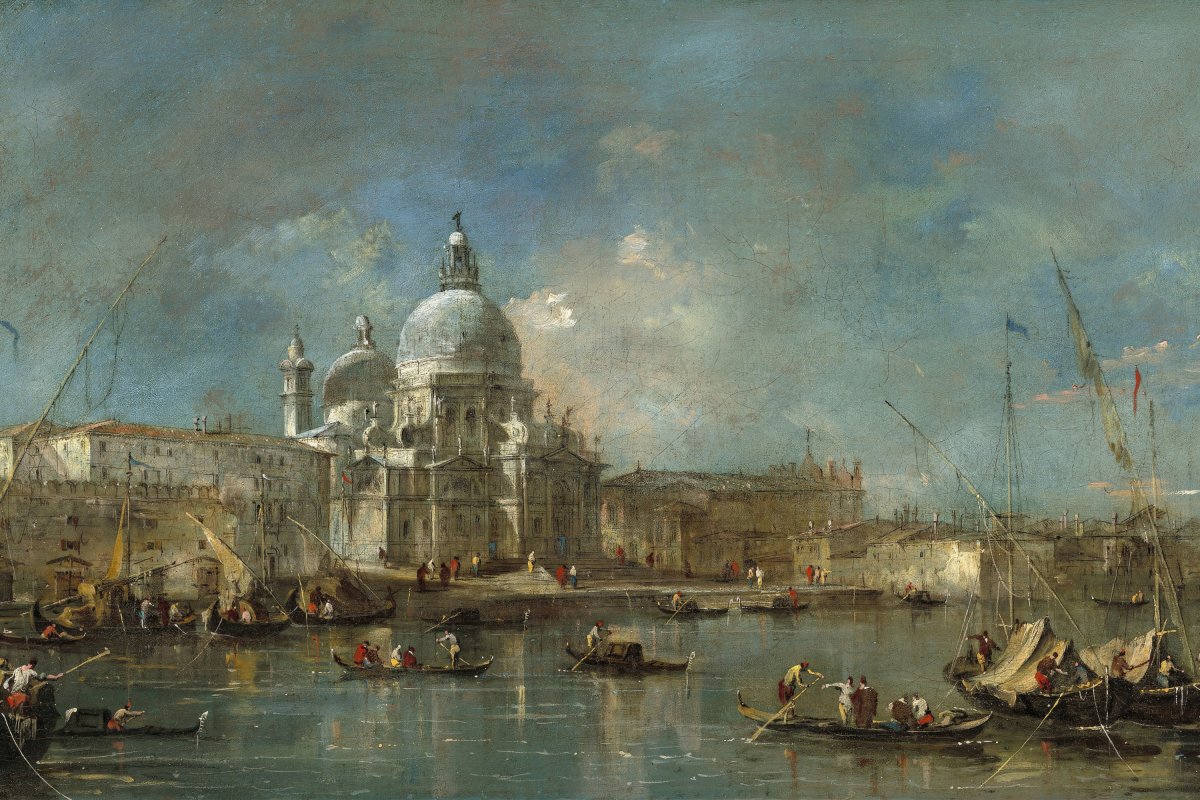 Venice, The Punta della Dogana | Francesco Guardi | Ave Legato Art Prints