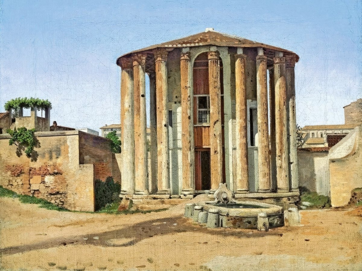 Vesta Temple in Rome | Christoffer Eckersberg | Ave Legato Art Prints