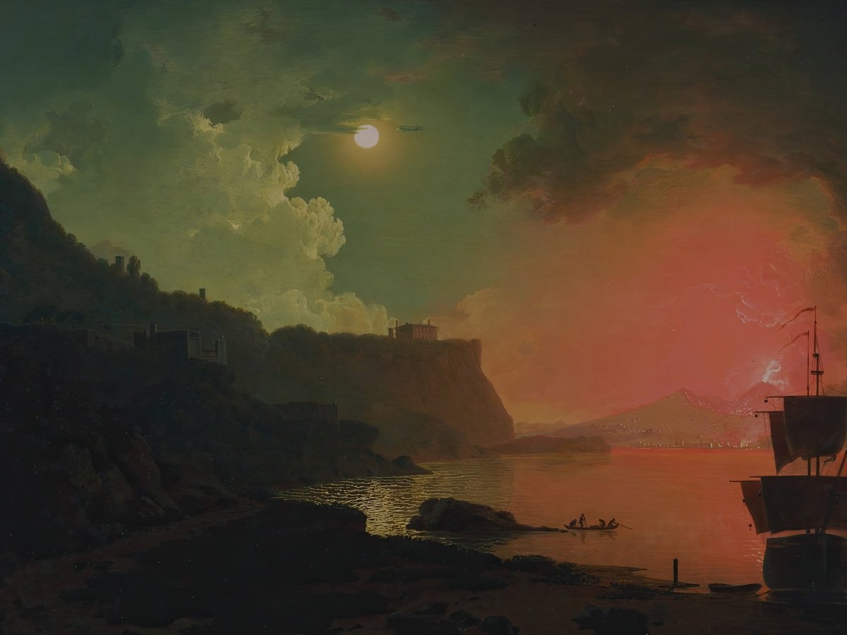 Vesuvius from Posillipo | Joseph Wright | Ave Legato Art Prints