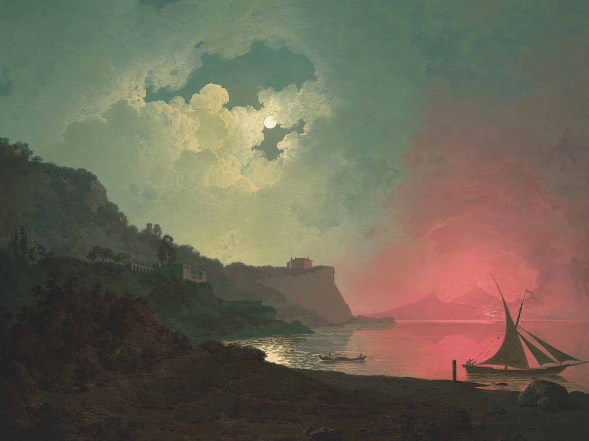 Vesuvius from Posillipo | Joseph Wright | Ave Legato Art Prints