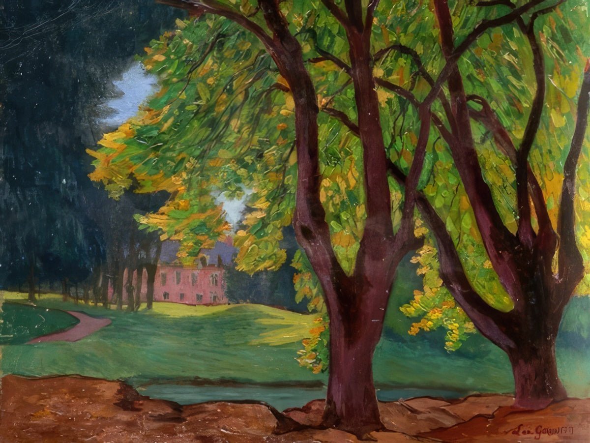 View of a Château Through the Trees | Léo Gausson | Ave Legato Art Prints