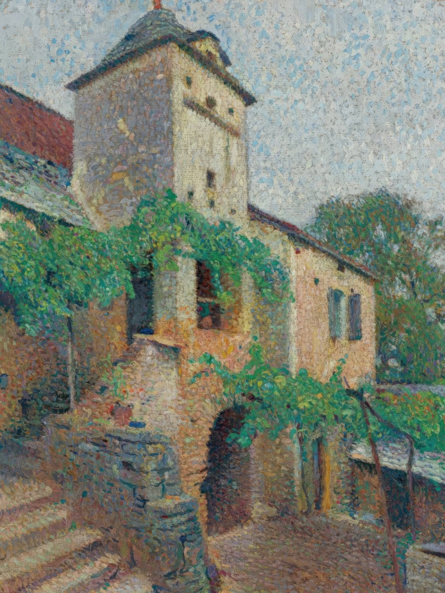 View of a Farm with a Dovecote | Henri Martin | Ave Legato Art Prints