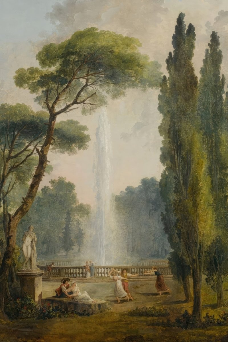 View of a Garden with a Large Fountain | Hubert Robert | Ave Legato Art Prints