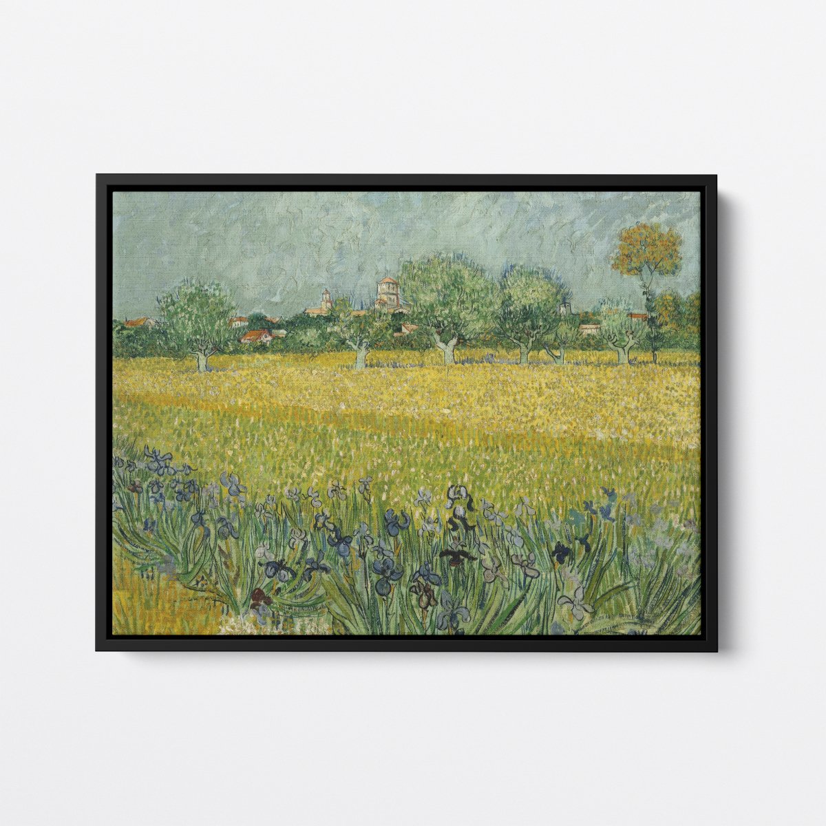 View of Arles with Irises in the Foreground | Vincent van Gogh | Ave Legato Art Prints