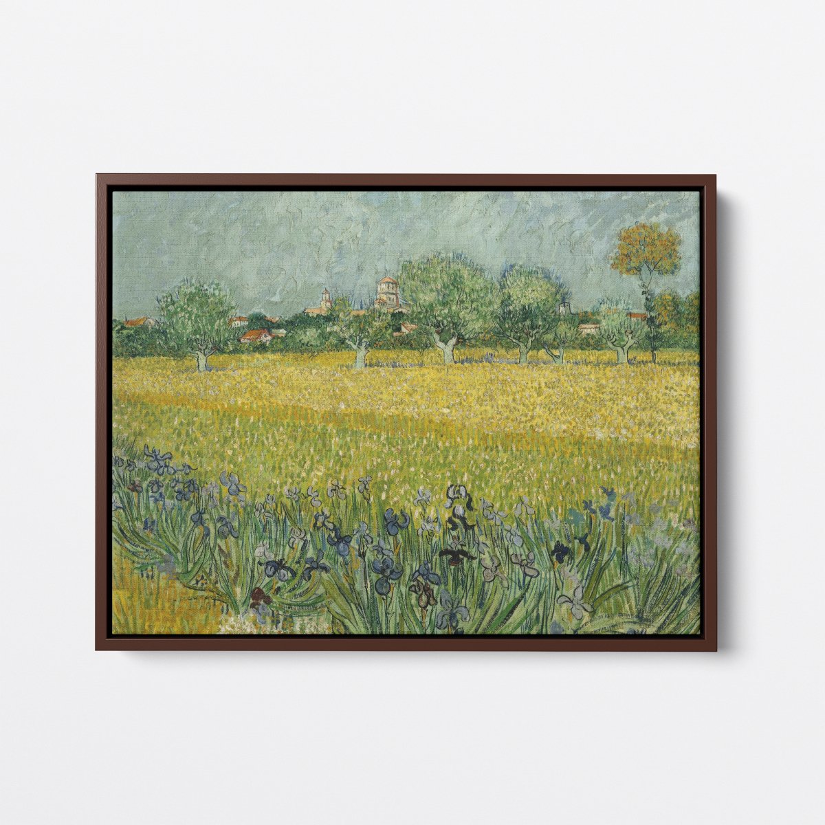 View of Arles with Irises in the Foreground | Vincent van Gogh | Ave Legato Art Prints