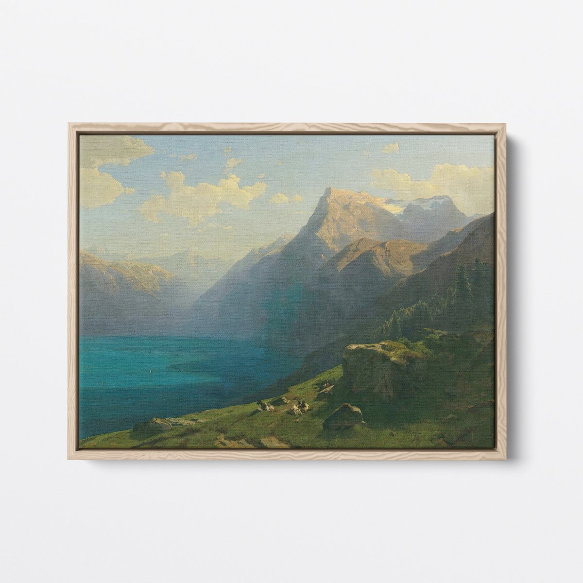 View of Lake Lucerne | Alexandre Calame | Ave Legato Art Prints