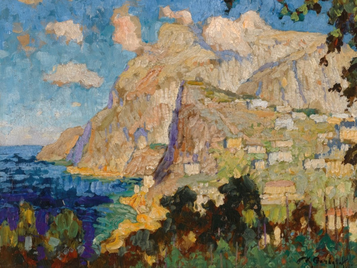 View of Monte Solaro, Capri | Konstantin Gorbatov | Ave Legato Art Prints