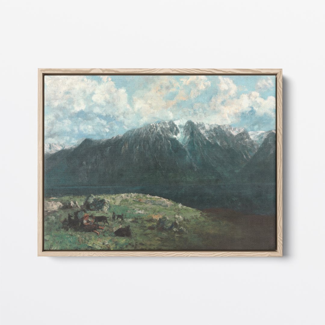View of the Alps | Gustave Courbet | Ave Legato | Canvas Art Prints | Vintage Artwork