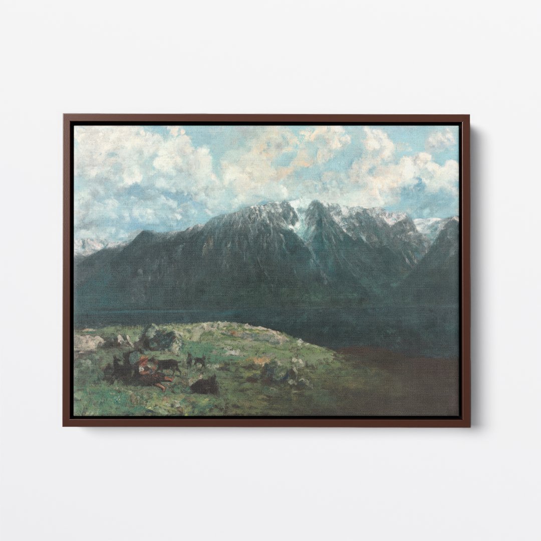View of the Alps | Gustave Courbet | Ave Legato | Canvas Art Prints | Vintage Artwork