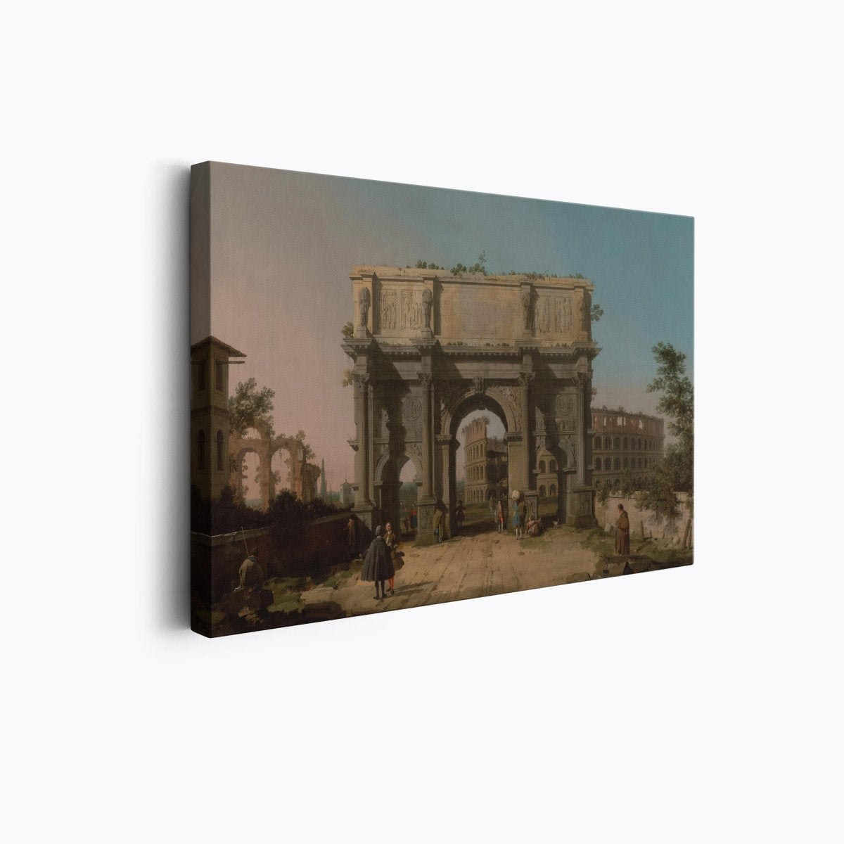 View of the Arch of Constantine with the Colosseum | Canaletto | Ave Legato Art Prints