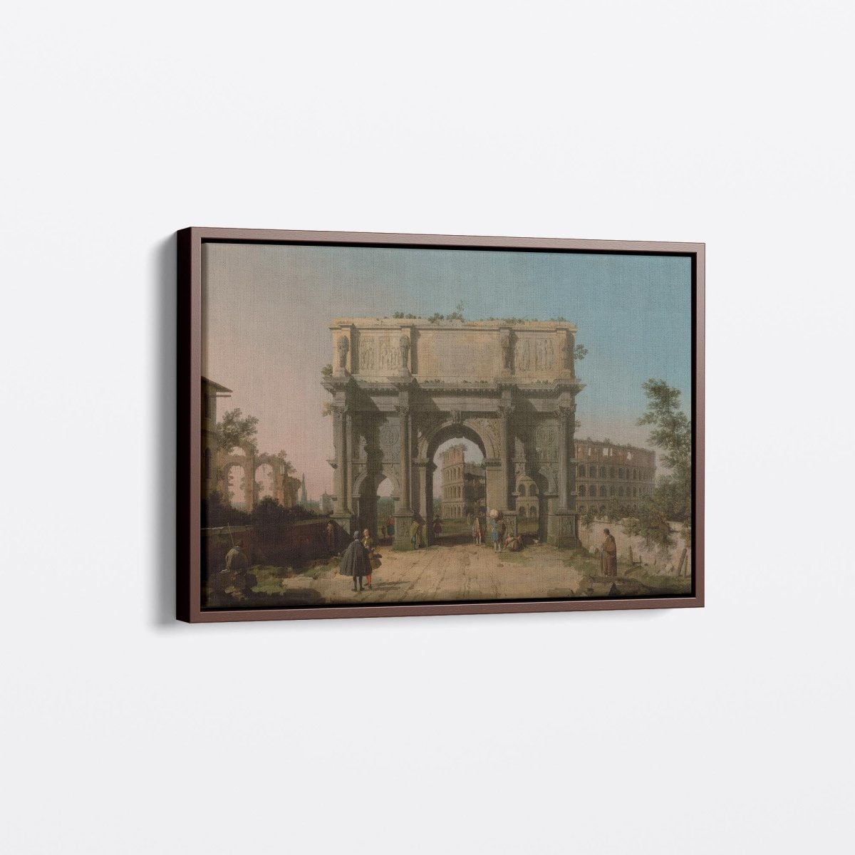 View of the Arch of Constantine with the Colosseum | Canaletto | Ave Legato Art Prints