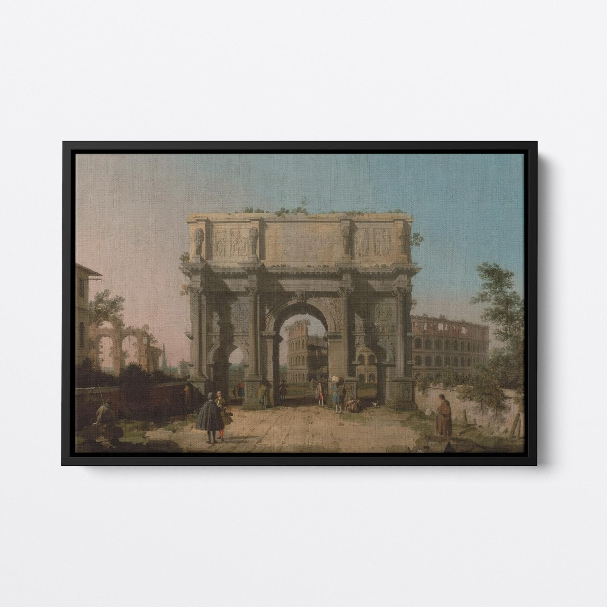 View of the Arch of Constantine with the Colosseum | Canaletto | Ave Legato Art Prints