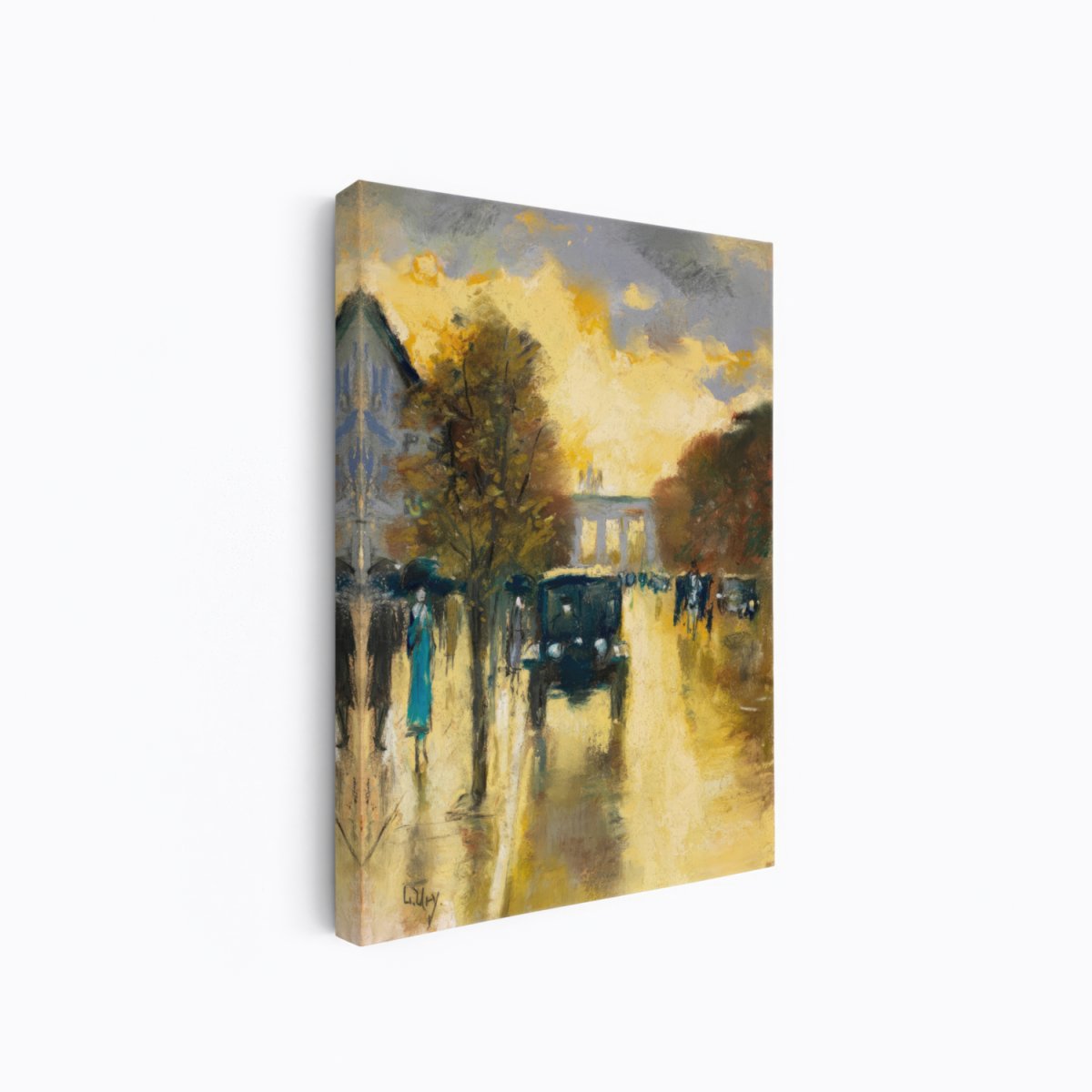 View of the Brandenburg Gate, Berlin | Lesser Ury | Ave Legato Art Prints
