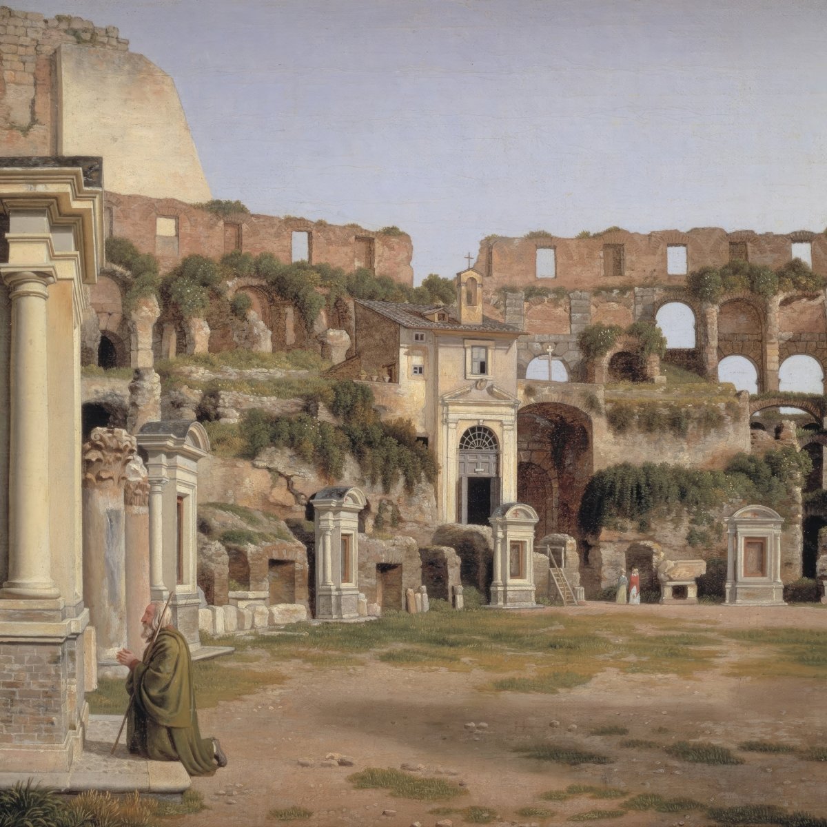 View of the Interior of the Colosseum | Christen Købke | Ave Legato Art Prints