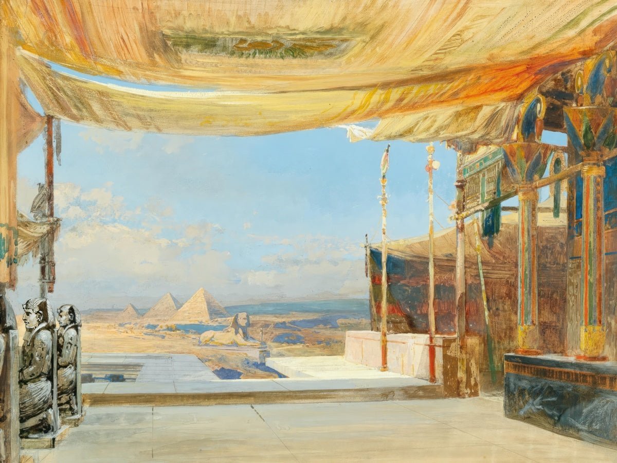 View of the Sphinx and the Pyramids | Konrad Petrides | Ave Legato Art Prints