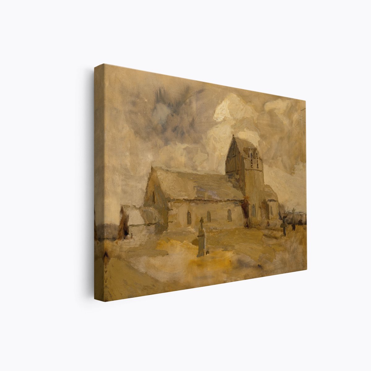 Village Church and Cemetery, Brittany | Edwin Austin Abbey | Ave Legato Art Prints