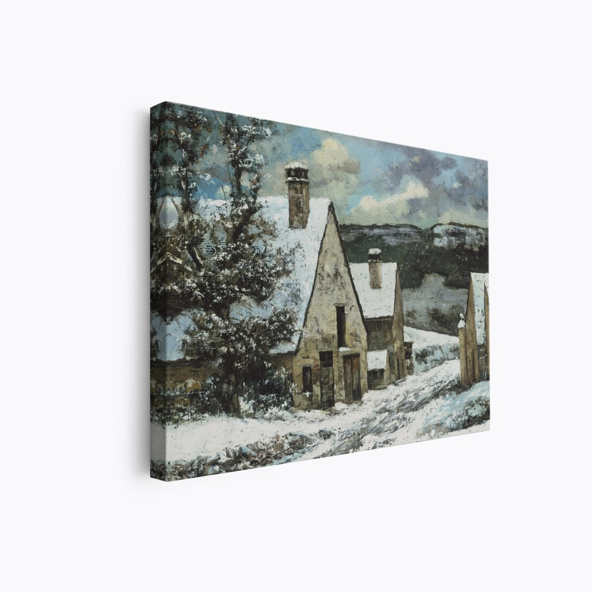 Village Edge in Winter | Gustave Courbet | Ave Legato Art Prints