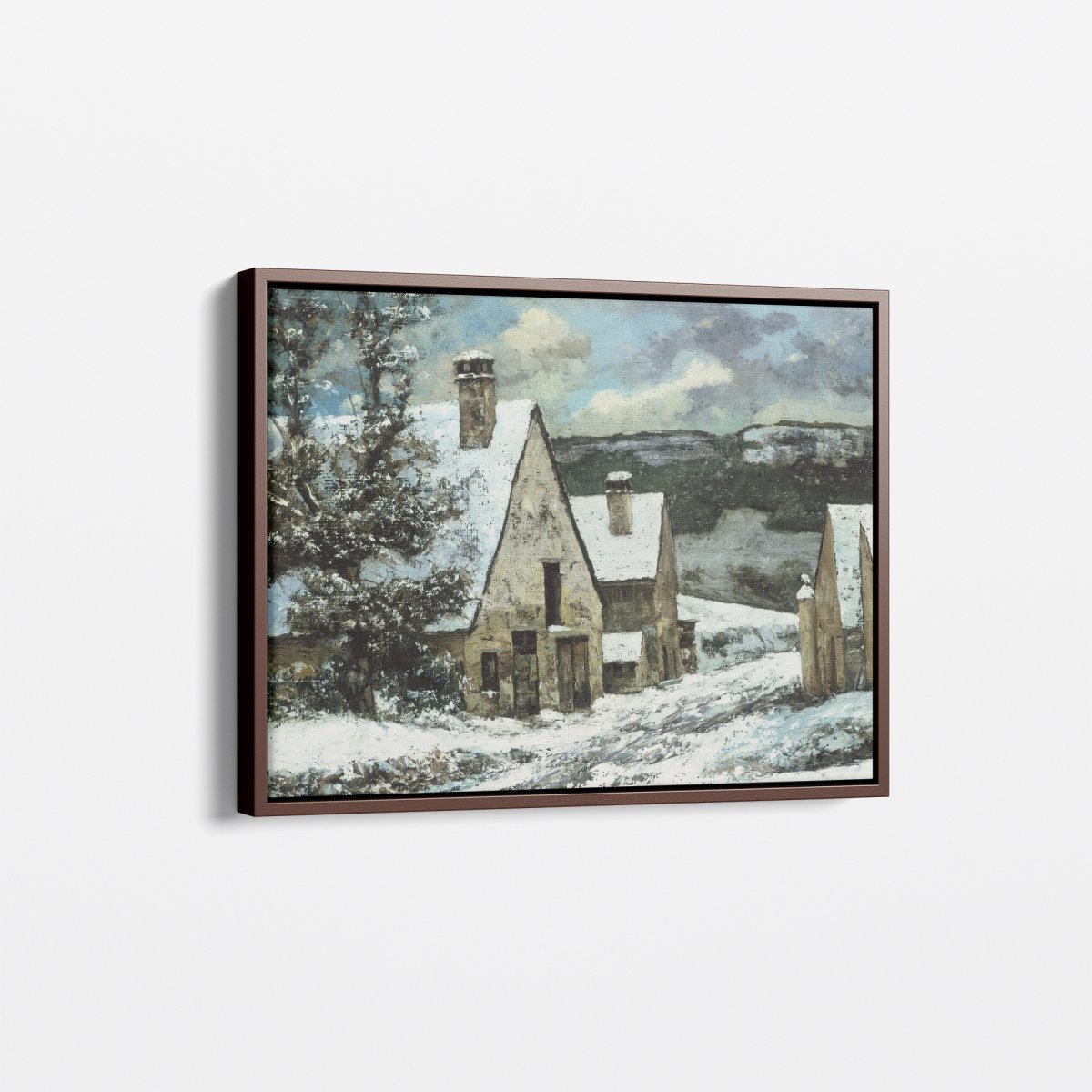 Village Edge in Winter | Gustave Courbet | Ave Legato Art Prints