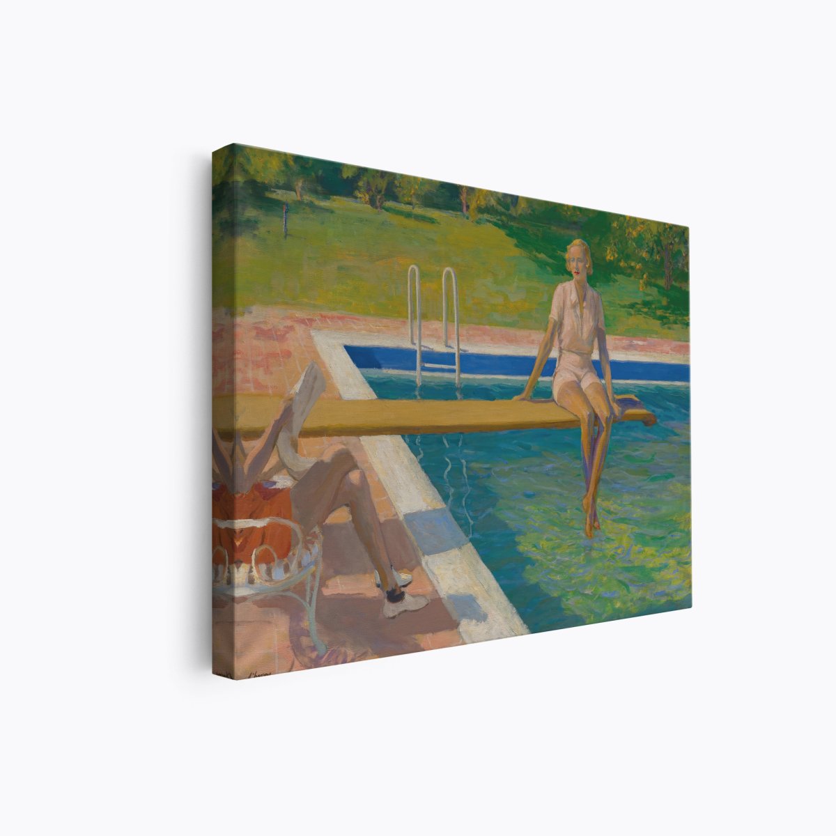 Viscountess Castlerosse Above A Pool | John Lavery | Ave Legato Art Prints