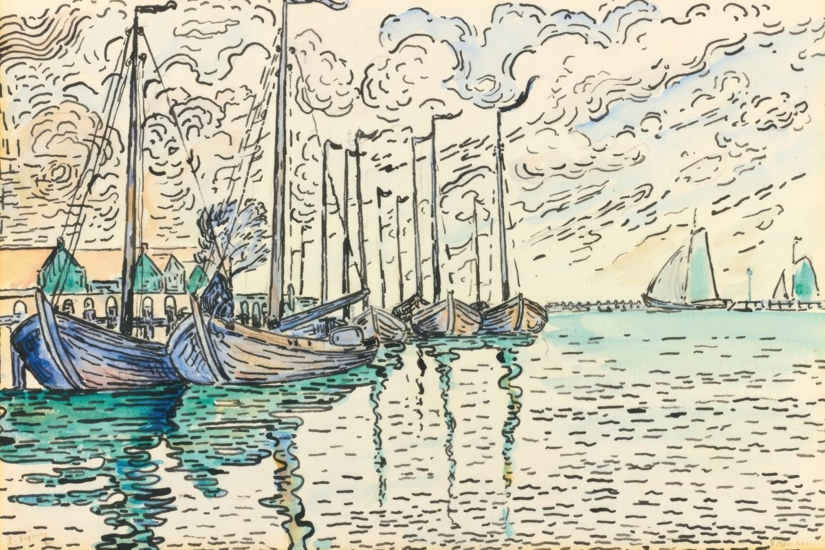 Volendam, Fishing Boats | Paul Signac | Ave Legato Art Prints