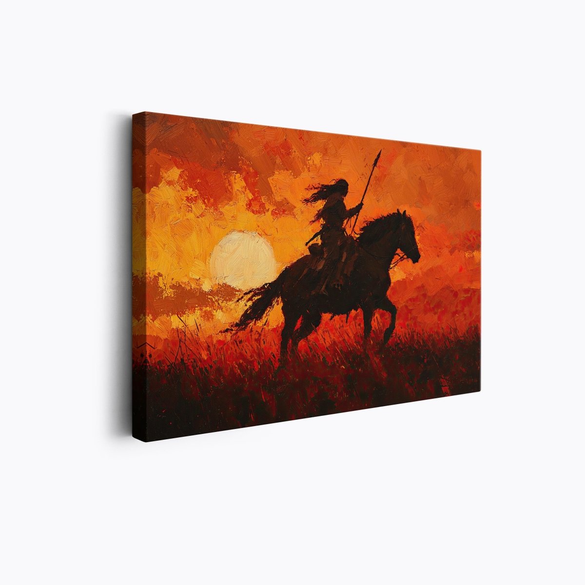 Warrior at Sunset | Ave Legato | Ave Legato Art Prints