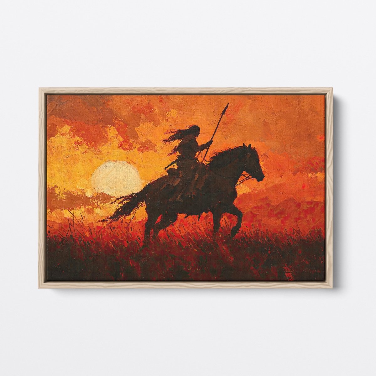 Warrior at Sunset | Ave Legato | Ave Legato Art Prints