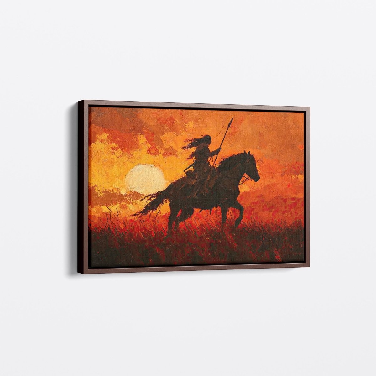 Warrior at Sunset | Ave Legato | Ave Legato Art Prints