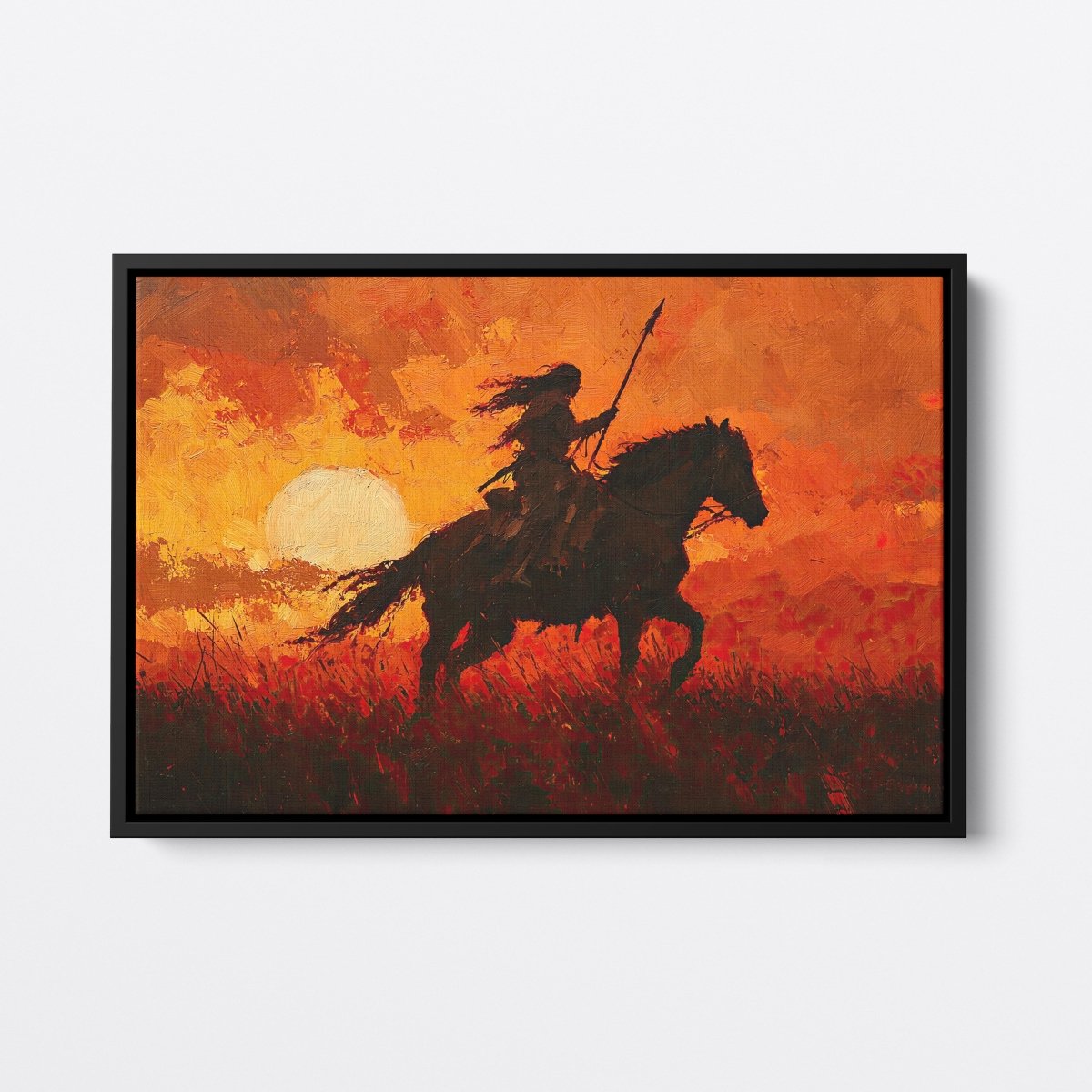 Warrior at Sunset | Ave Legato | Ave Legato Art Prints