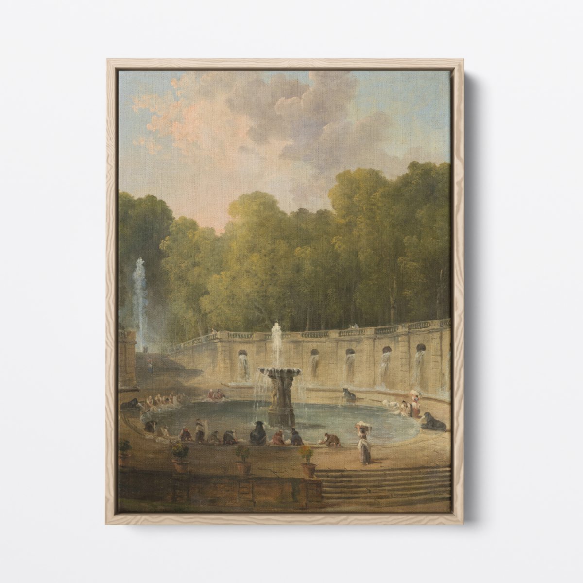 Washerwomen in a Park | Hubert Robert | Ave Legato Art Prints