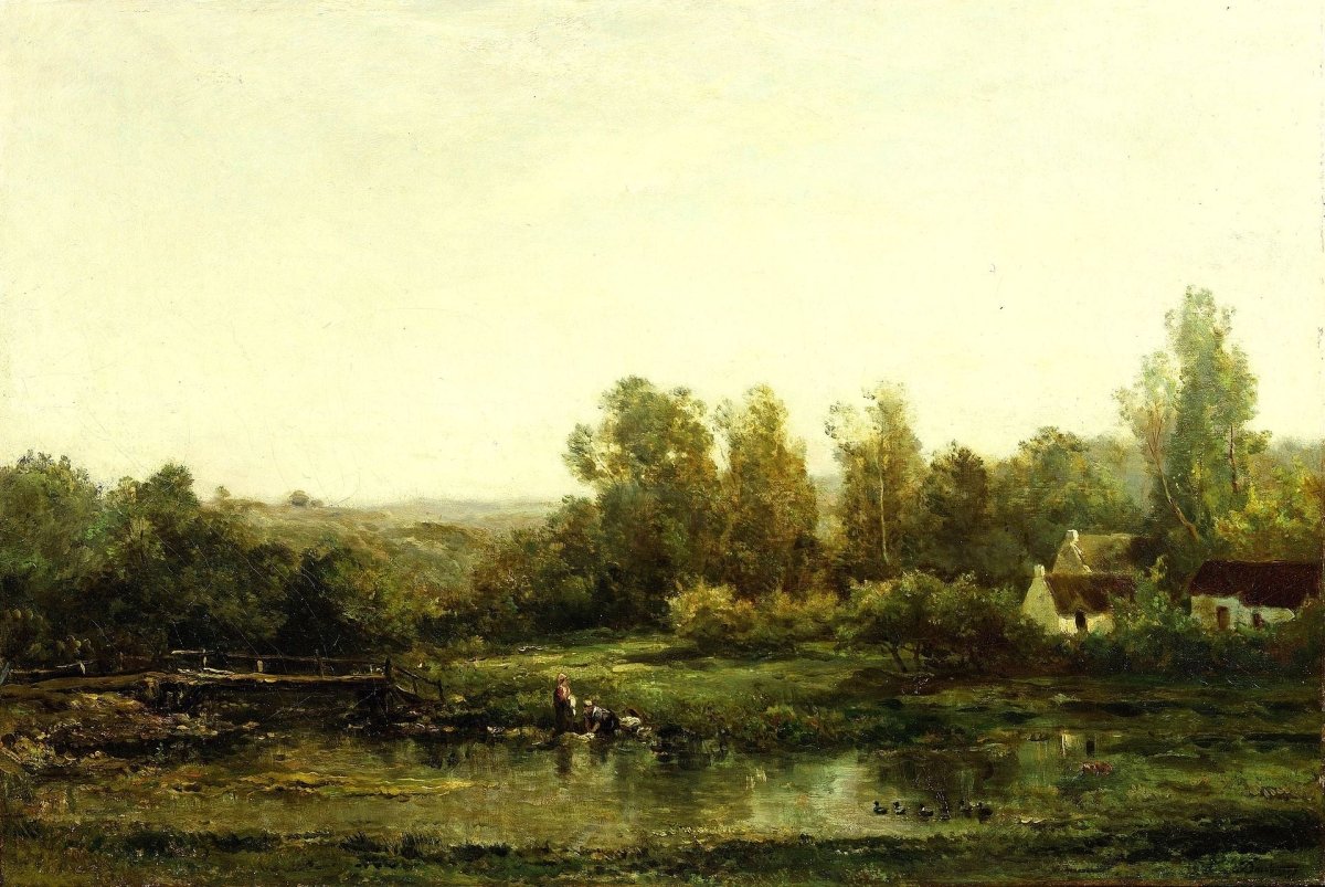 Washing Clothes | Charles Daubigny | Ave Legato Art Prints