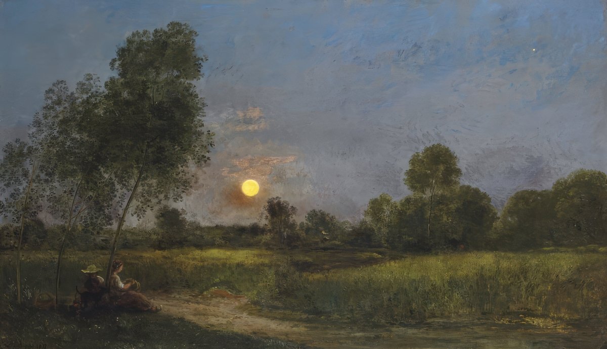 Watching the Moonrise | Charles Daubigny | Ave Legato Art Prints