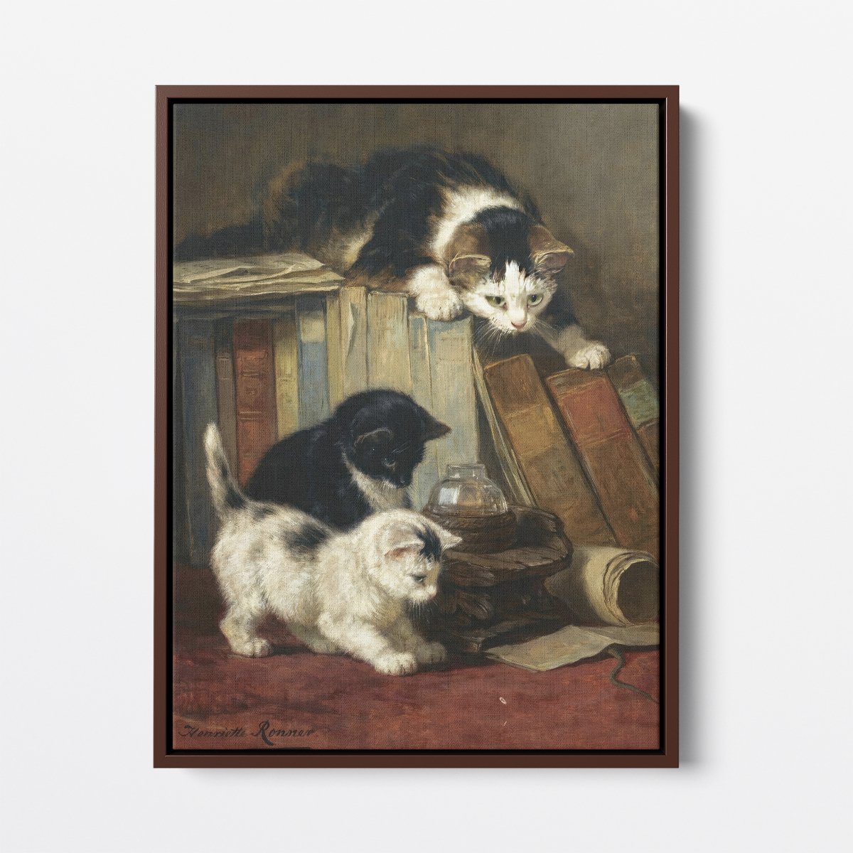 Watching the Prey | Henriette Ronner - Knip | Ave Legato Art Prints