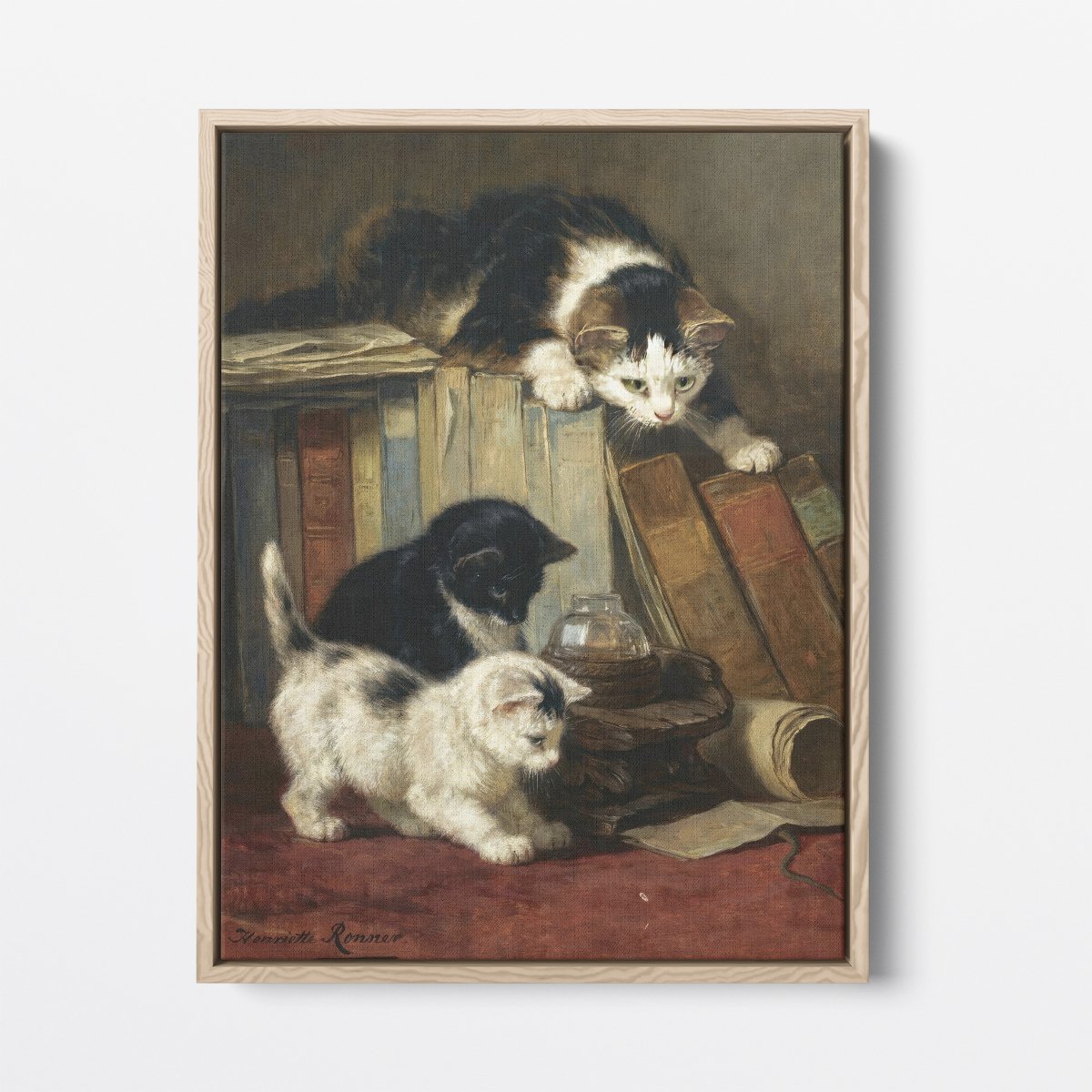 Watching the Prey | Henriette Ronner - Knip | Ave Legato Art Prints