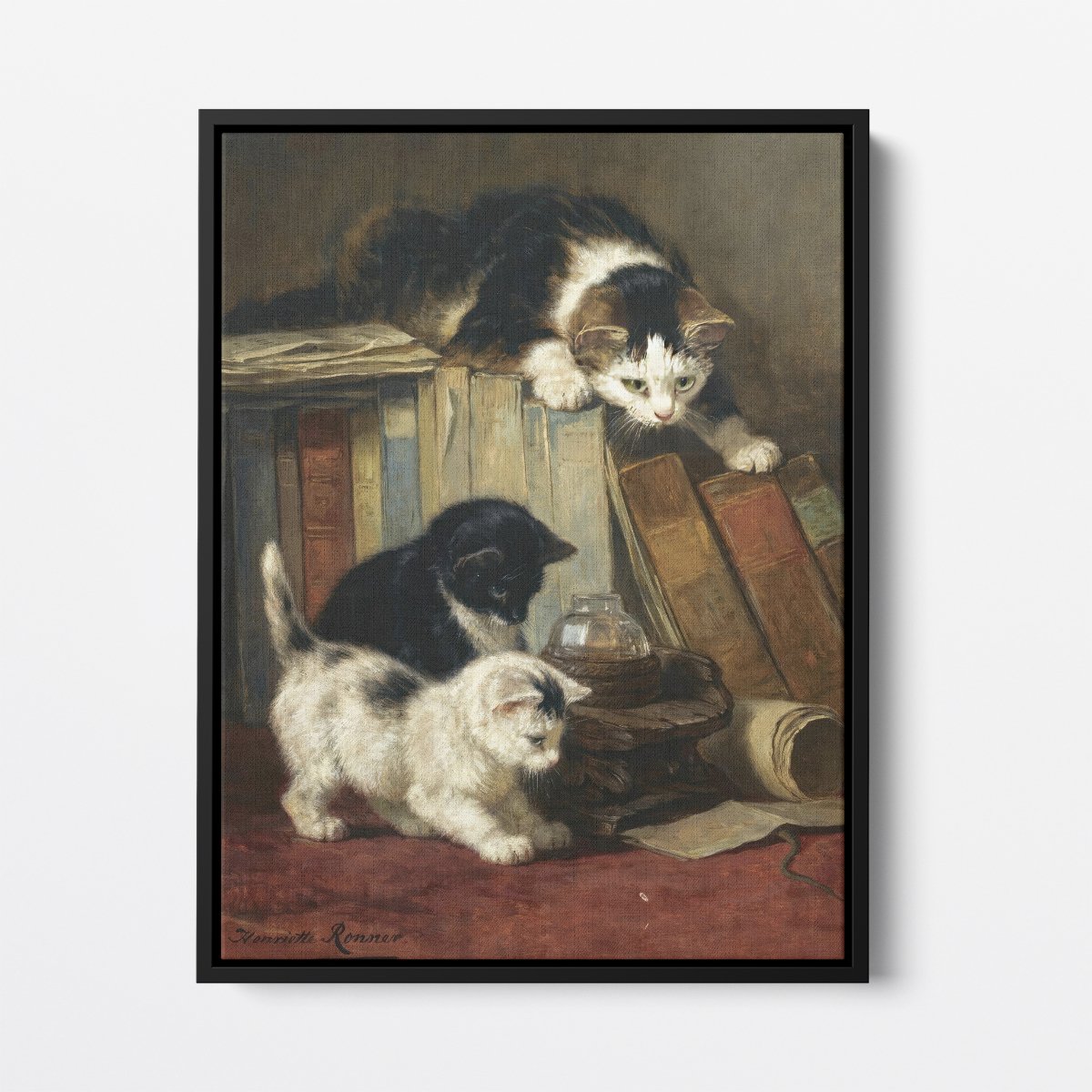 Watching the Prey | Henriette Ronner - Knip | Ave Legato Art Prints