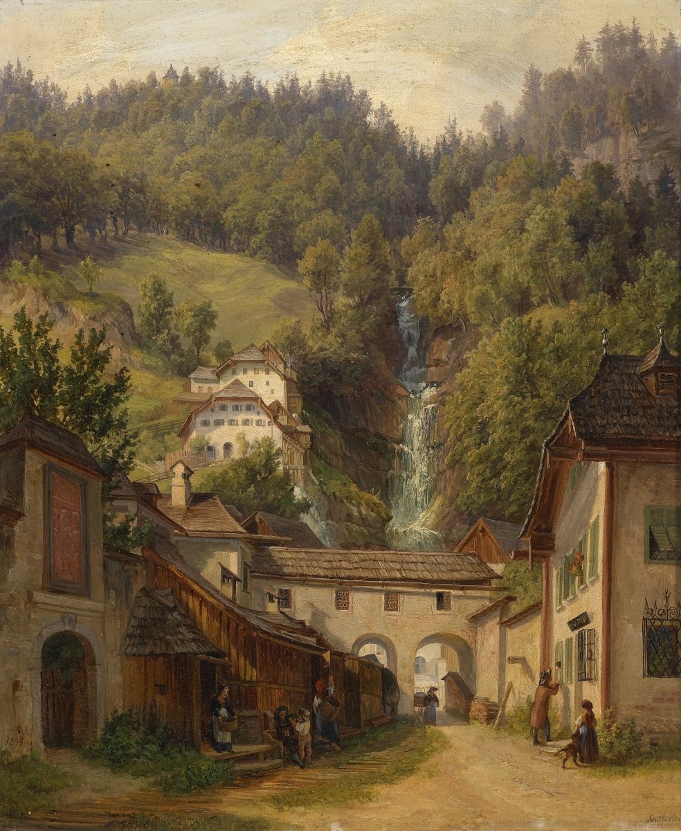 Waterfall Village | Anton Schiffer | Ave Legato Art Prints