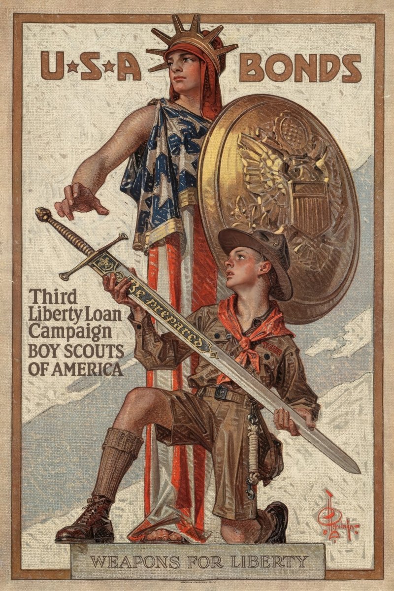 Weapons for Liberty, USA Bonds | Joseph Leyendecker | Ave Legato Art Prints