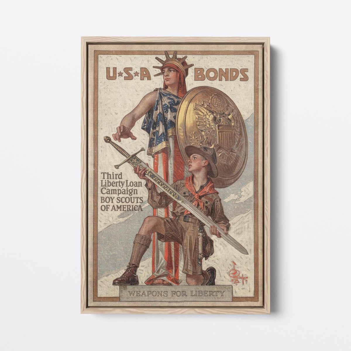 Weapons for Liberty, USA Bonds | Joseph Leyendecker | Ave Legato Art Prints